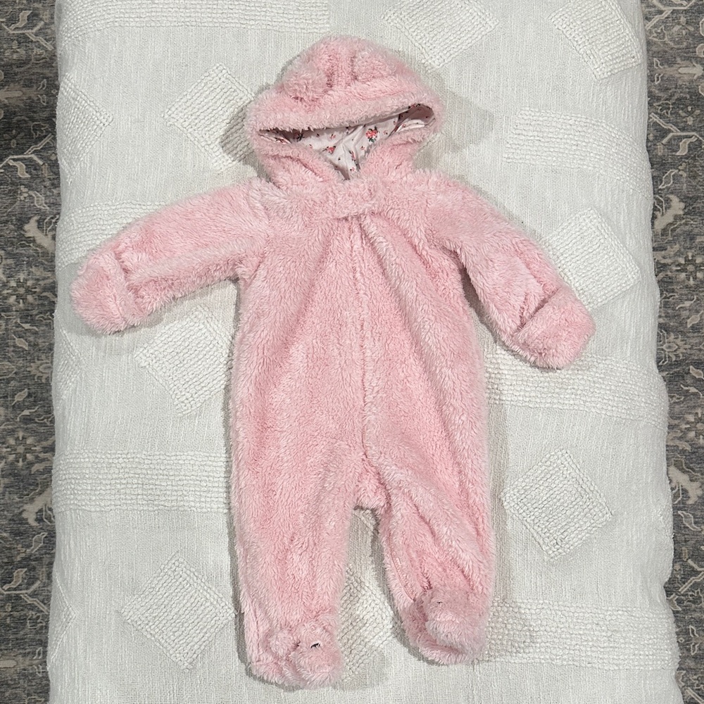 Carter's Soft Pink Fleece Footie